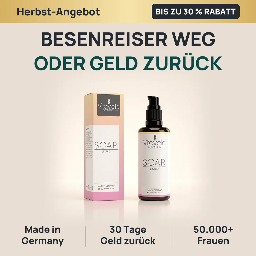 Besenreiser weg oder Geld zurück: Scar Liquid von Vitavelle